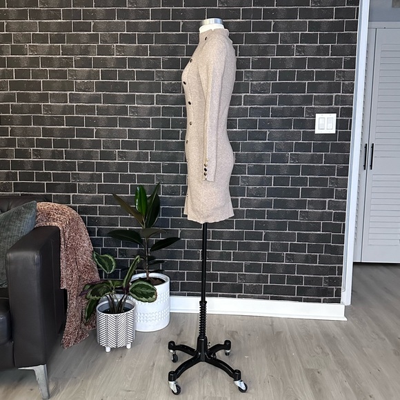 NEUTRAL SOFT SWEATER DRESS - Picture 3 of 8